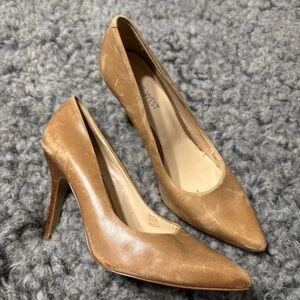 Nine West Brown Leather Heels